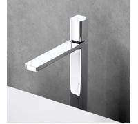 doporro Robinet Mitigeur Chromé pour Lavabo ou Vasque de Salle de Bain 30,9 cm Design Minimaliste