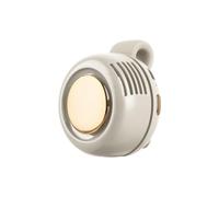 Sohodoo Mini ventilateur électrique portatif silencieux sans lame avec corps rotatif, ventilateur de taille Rechargeable for les voyages et la randonnée en plein air(White,2pcs)