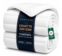 SOHYGGE - Couette 220x240 Tempérée pour lit 2 Personnes - 100% Microfibre - Edredon Couverture Chaude 100% Microfibre 300 GSM - 4 Saisons et Hiver 240 x 220 cm Anti-acariens