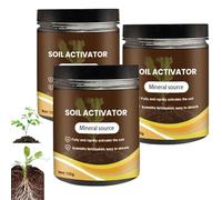 Soil Activated, 2026 Nouvel Activateur De Sol Organique Et Engrais Pour Plantes Pour Plates-bandes Surélevées, Gazon Et Terreau, Engrais Pour Plantes D'intérieur Pour Des Fleurs Et Des Plantes (3Pcs)