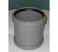 Soil Tuyau coupleurs droits 110 mm d'arrivée d'eau - Push Fit - Gris - déchets