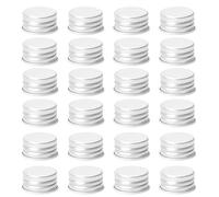 SOIMISS 100pièces Mini Couvercles Aluminium Couvercles à Vis pour Bocaux Bouchons Filetés de Rechange Étanches pour Bouteilles Accessoires de Voyage