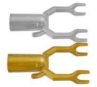 SOIMISS 2 Pièces Tête de Fourche pour Poteau à Vêtements 19mm | Installation Facile, Crochet Pratique, Léger et Robuste, pour Atteindre les Hauteurs, Plantes de Porche