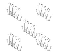 SOIMISS 20 Pièces Étagère à Chaussures en Acier Inoxydable de U Double Crochet, Support de Séchage Facile à Installer, Gain de Place pour Appartements et Grenier