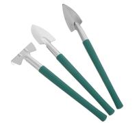 SOIMISS 3 Pièces Mini Kit de Jardinage en Acier Inoxydable, Trois Pièces, | Pelle, Râteau et Bêche, Poignées Arrondies, Design Compact, pour Plantes en Pot et Succulentes