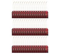 SOIMISS 48 Pièces Étiquettes de Noël pour Présents avec Cordelette en | Cartes Préperforées, Souhaits Merry Christmas Imprimés, Design Classique, pour Fêtes Familiales et Soirées