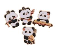 SOIMISS 4pièces Broches Panda Émail Ornées Instruments de Musique pour Pulls Robes Sacs Chapeaux Lot