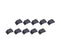 SOIMISS Accessoires de Guitare Lot de 10 Clips en Caoutchouc Noir, Support de Médiator Léger et Facile à Transporter, Adapté aux Sessions de Répétition et Concerts