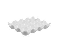 SOIMISS Assiette à Œufs 12 Compartiments en Céramique, Rangement Œufs pour Réfrigérateur, Support Solide pour Usage Domestique