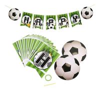 SOIMISS Bannière de Décoration Anniversaire Football en Papier, Facile à Suspendre, Style Charmant et Chic pour Fête Thème Football Garçons et Filles
