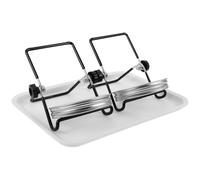 SOIMISS Bocaux à Large Ouverture Kit de Germination en Acier Inoxydable | Maille Fine et Drainage sans Utilisation des Mains, Support Incliné, pour Haricots, Herbes, Rinçage Quotidien