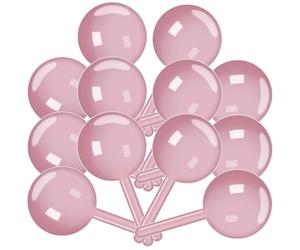 SOIMISS Boîte à Bonbons en Plastique Rose, 12 Pièces, Forme Sucette Adorable, Multi-fonctionnelle et Sûre pour Garçon et Filles, pour Fêtes D'anniversaire
