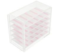 SOIMISS Boîte de Rangement Transparente à 5 Niveaux en Acrylique pour Capsules D'ongles, Organisateur de Nail Art Grand Capacité, Support Pratique pour Décorations D'ongles, Usage