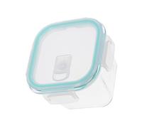 SOIMISS Bol Soupe en Verre Borosilicate Carré Couvercle, Transparent | Bocal Hermétique, Caoutchouc et Pp, Compatible Réfrigérateur et Garde-manger, Portable