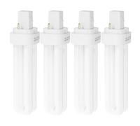 SOIMISS Bombilla Lampe LED à Brancher 13 W Douille 2 Broches, Ampoule Basse Consommation Double Tube en Plastique et Verre, Lot de 4 Pièces pour Éclairage Domestique Facile
