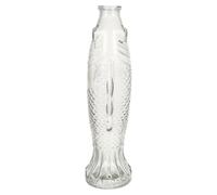 SOIMISS Bouteille de Poisson en Verre Transparent Bouchon de Liège, Vase Décoratif pour Pot de Fleurs, Contenant Léger et Facile à Transporter pour Décoration Intérieure