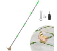 SOIMISS Brosse de Désherbage Manuel en Acier Inoxydable pour Angles et Bords de Carrelage, Haute Efficacité, Outil Polyvalent pour Jardin et Extérieur