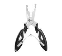 SOIMISS Cisaille à Pêche Multifonction en Acier Inoxydable, Noir | Coupe Appâts et Lignes Tressées, Usage en Activités de Pêche, Corps Pp, Portable, Outil Multi-usage