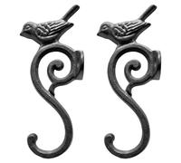 SOIMISS Crochets Muraux Rétro en Fonte Design Oiseau, Lot de 2 Pièces, Surface Résistante à L'usure, pour Suspendre Manteaux Intérieurs Vintage