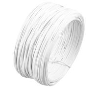 SOIMISS Fil de Fer à Ligaturer Enduit PVC Blanc Résistant à l'usure pour Fixation de Plantes Grimpantes et Couronnes de Houx