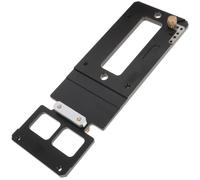SOIMISS Guide D'angle Droit pour Scie Circulaire, Rail de Scie Circulaire Carré en Alliage D'aluminium et Cuivre, Noir, 260mm, Compatible avec Principales Marques, Coupes Précises 90°