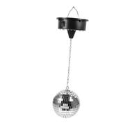 SOIMISS Lampe à Boule Disco 12 Cm Miroir Rotative en Plastique Légère Suspendue sans Pile pour Bar et Discothèque Décoration de Fête