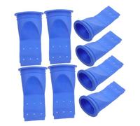 SOIMISS Lot de 8 Noyaux de Vidange en Silicone Bleu, Dispositif Anti-refoulement Léger et Flexible pour Évier et Sol Cuisine