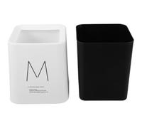 SOIMISS Mini Poubelle de Bureau Carrée 1, 5 L en Pp Blanc Portable