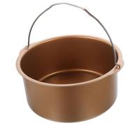 SOIMISS Moule à Gâteau Rond Poignée, Antiadhésif Acier au Carbone | Accessoires pour Friteuse à Air Chaud, Baril à Gâteaux, Plateau à Pizza, Usage Air Fryer