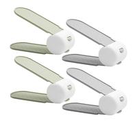 SOIMISS Organisateur de Chaussures Support Antidérapant en PP à 2 Niveaux Réglable en Hauteur Design Créatif Vert, Lot de 4 Pièces pour Armoire et Placard