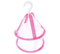 SOIMISS Panier de Séchage Léger et Stable en Filet Rose Conception Domestique avec Couvercle en Tissu pour Éponges et Pinceaux de Maquillage