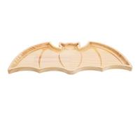 SOIMISS Plateau de Service en Bois de Pin Forme Chauve-souris pour Halloween, Résistant aux Rayures Chocs, pour Fruits et Desserts en Fête Cuisine