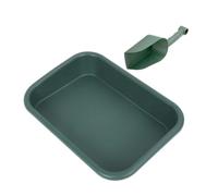 SOIMISS Plateau pour Pots de Fleurs en Plastique Rectangulaire | Usage Stable, Surveillance Simple du Niveau, Collecte D’eau, Mini Pelle Incluse pour Balcon et Bureau