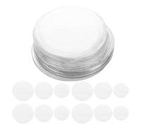 SOIMISS Pochette plastique pour badge ronde lot de 60 avec protection renforcée contre les chocs pour affichage et rangement d'épingles émaillées