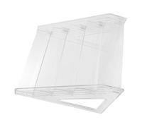 SOIMISS Porte-Cartes Acrylique Transparent à 5 Niveaux pour Cartes de Vœux et Cartes Postales, Design Élégant, Rangement Facile et Entretien sans Effort pour Bureau ou Maison