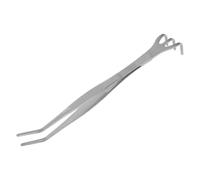 SOIMISS Râteau à Racines Pince à Épiler de Jardin en Acier Inoxydable, Argenté, Outil Manuel Multifonction pour Jardinage et Jardinage Domestique, Facile à Nettoyer