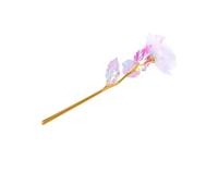 SOIMISS Rose Dorée Artificielle en Plastique pour Présent Mère, Décoration Élégante Saint-Valentin et Thanksgiving, Fleur Éternelle Raffinée