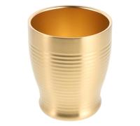 SOIMISS Tasse en Acier Inoxydable 320ml à Double Paroi, Antidérapante | Finition Dorée Moderne, Paroi Isolante, pour Café et Boissons Froides, Usage Camping, Bbq, Restaurant
