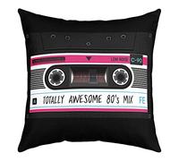 Soirée Années 80, Cassette Audio, Thème Musical Vintage, Cassette Rétro Housses De Coussins Moderne Taie Oreiller Confortable Housse De Coussin pour Extérieur Jardin Canape 45X45Cm