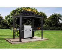 Sojag Pavillon Messina BBQ 6x8 anthracite 179 x 292 x 262 cm (L x l x h) Aluminium