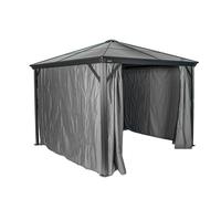 Sojag set de rideaux assortis à Verona 10x14 gris foncé polyester