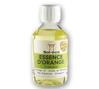 (Sol-éco) Essence d’orange pure - D-Limonène - Origine Espagne - 250ml | Huile d’agrume 100 % naturelle - Nettoyant Diluant Dégraissant Multi-Usages - Dilue huile de tung et de lin