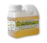 (Sol-éco) Huile Haute Protection. Protège le bois intérieur extérieur 500ml | Fluide et pénétrante - Tung et huile d'orange (D-limonène) - Parquet, plan de travail, salle de bain, Hydrophobe