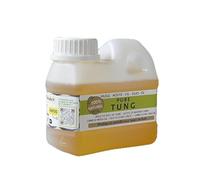 (Sol-éco) Huile Pure Tung | Protection et entretien du bois intérieur/extérieur | Meubles de jardin, plan de travail, terrasse, cuisine, planches à découper, teck, parquet 0,5 litre