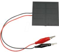SOL-EXP 22000 - Cellule solaire 2 V, 200 mA, avec pinces crocodiles pour kit sol