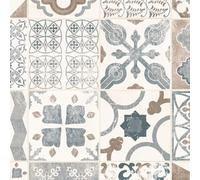 Sol Lino - Carreaux de Ciment - Naturel - Rouleau de 2m x 7m