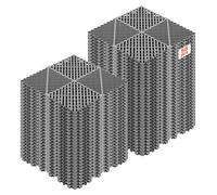 Sol pour garage, type dalles clipsables avec système de drainage - Ensemble de 55 pièces, 31 x 31 cm - Antidérapant - Auto-drainant - Système d'assemblage par clips - Plastique PP - Surface d'environ