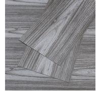 sol PVC Adhésif Bois Gris lle Adhésive Salle de Bain Stickers Effet Bois lle Adhésif Cuisine Garage 90cm×15cm 4 Pièces SOLS PVC