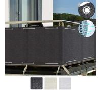 Sol Royal Brise Vue Balcon 500x90cm Anthracite HDPE - Protection Balcon Opaque UV Résistant à l'eau & aux Intempéries -SolVision
