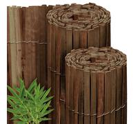 Sol Royal canisse brise vue balcon bambou pare vue terrasse extérieur foncé | 150x600cm 1m50 marron palissade jardin cache exterieur intempéries occultant natte résistant B55